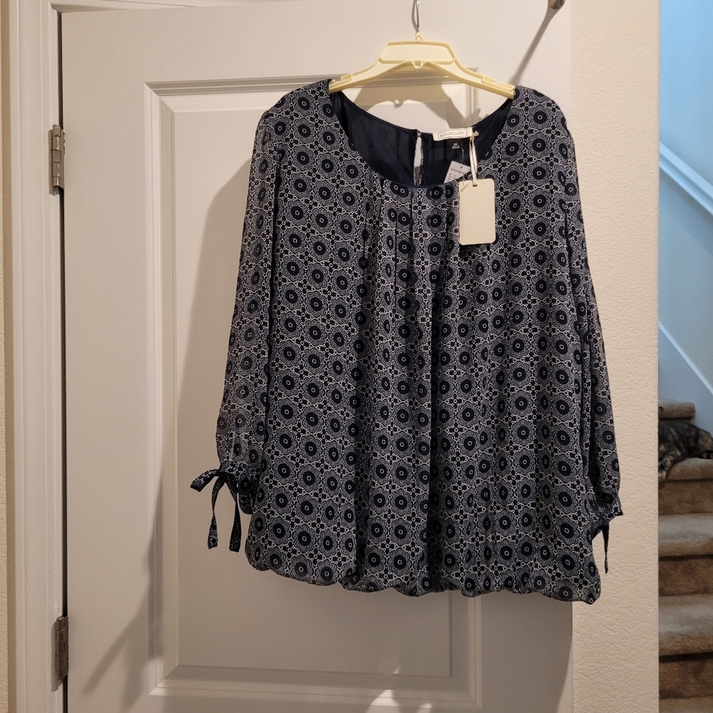 Women's 3/4 sleeve blouse size 2X NWT